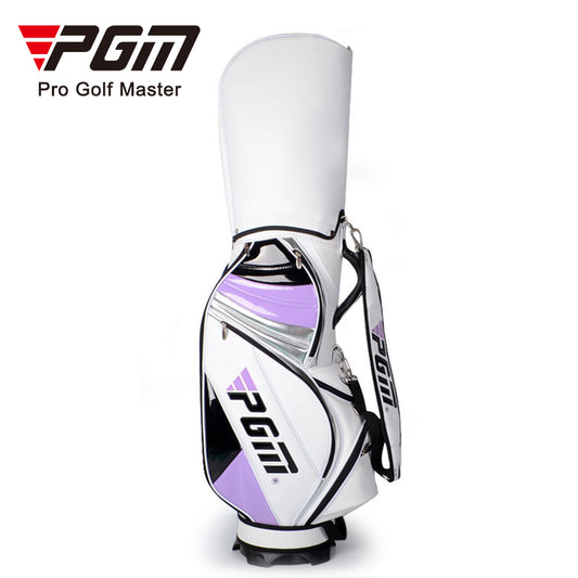 PGM QB016 ladies pink oem women staff purple custom leather golf bags