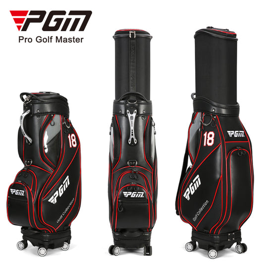 PGM QB100 golf flight travel bag premium microfiber leather waterproof golf bag