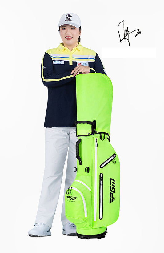 PGM QB116 golf carry stand bag waterproof personalized Korea style plaid golf bag