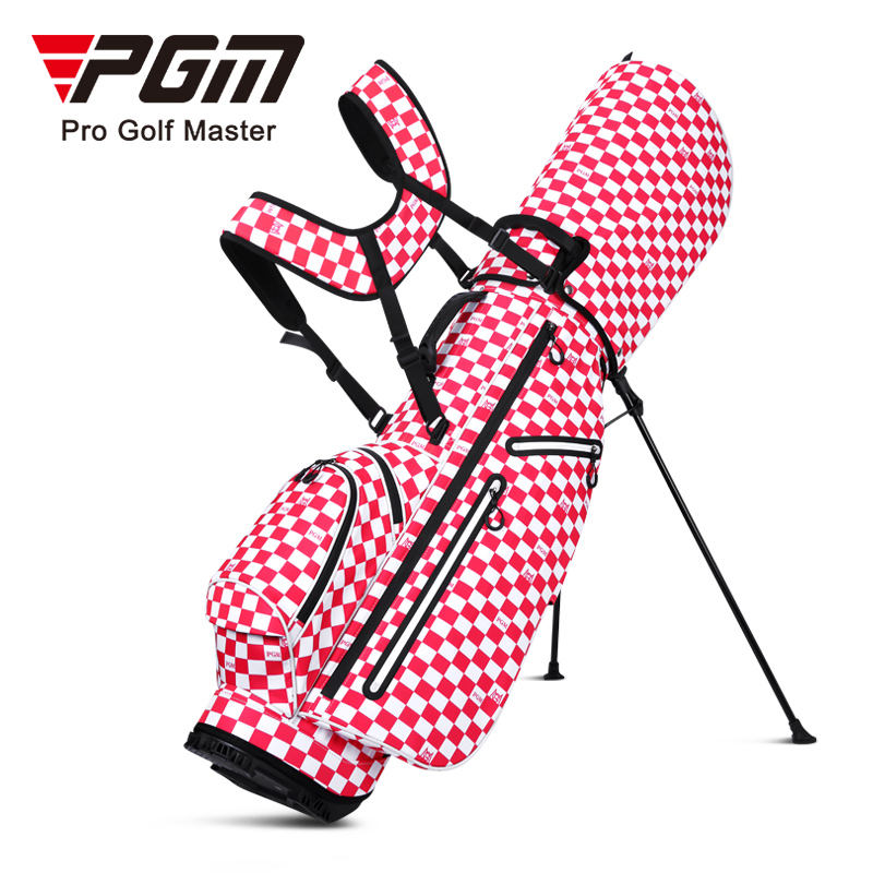 PGM QB116 golf carry stand bag waterproof personalized Korea style plaid golf bag