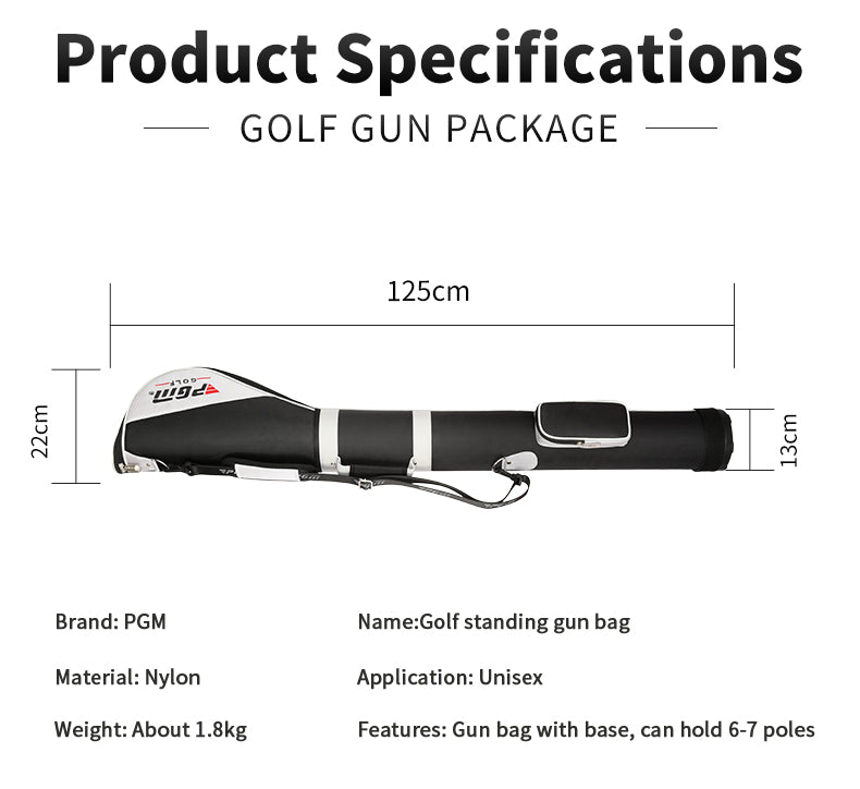 PGM QIAB004 Black Cusztomized made nylon waterproof gun bag