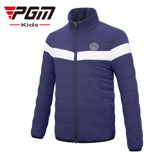 PGM YF507 kids golf padding jacket softshell heated golf jacket with logo
