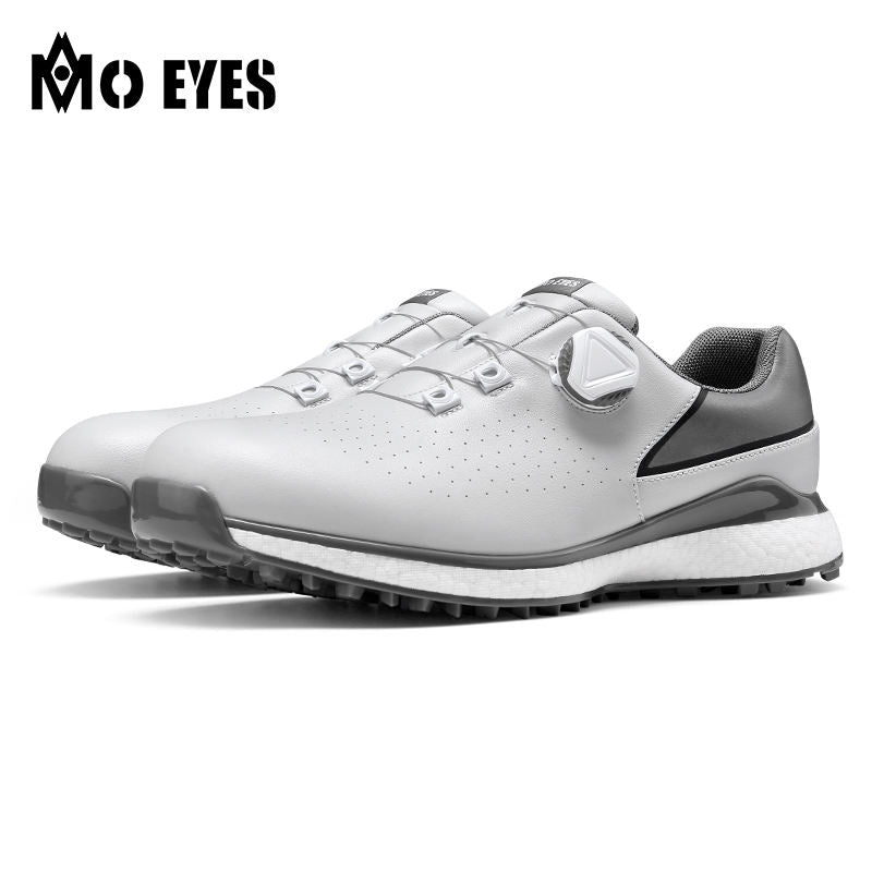 MOEYES M22XZ10 male custom made golf shoes high quality luxury brand anti skid golf shoes