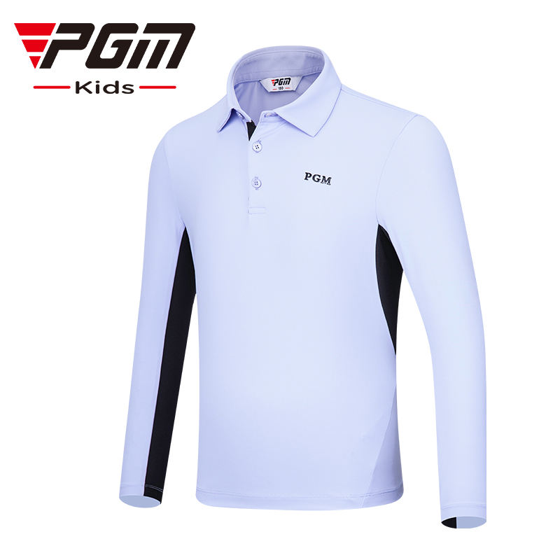 PGM YF542 golf apparel polo long sleeve golf clothing kids golf shirts