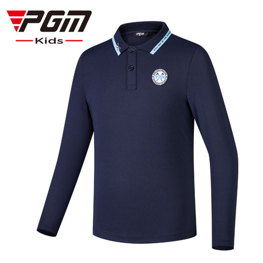 PGM YF494 quick-dry golf polo shirt long sleeve golf polo shirt juniors kids boys golf shirt