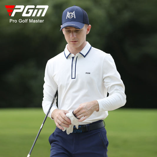 PGM YF526 long sleeve men plain golf polos t shirt custom polo shirt for men