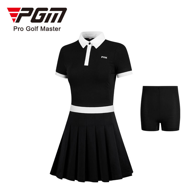 PGM QZ078 polo mini golf skirt set customize pleated high quality golf skirt