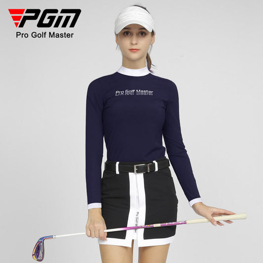 PGM YF533 youth golf long-sleeved women shirts long sleeve polyester spandex golf shirt