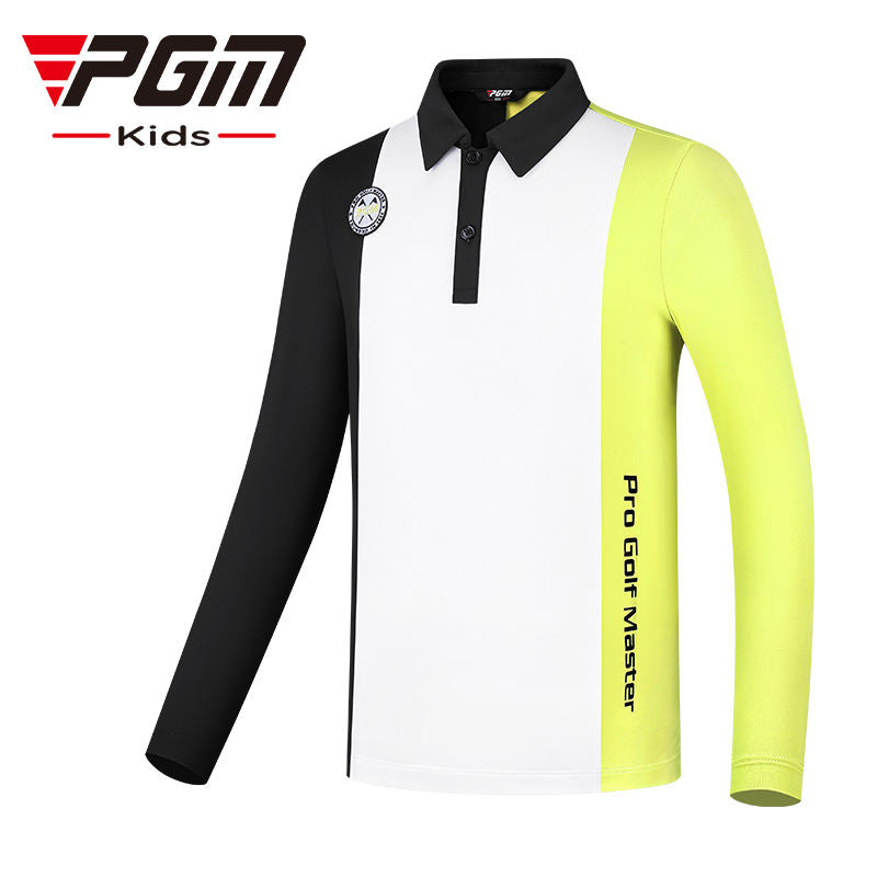 PGM YF493 kids wholesale quality golf polo polyester spandex 2022 golf polo