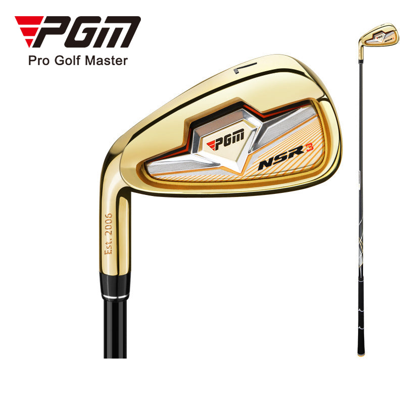 PGM Tig033 NSR III Professional Men Stainless Steel Graphite Head Black Gold Golf Iron