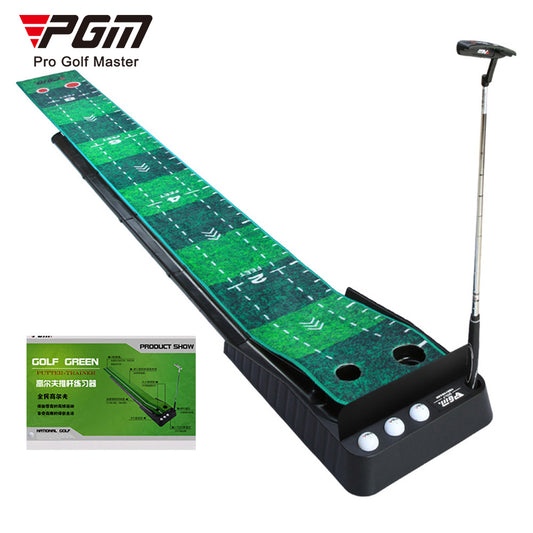 PGM TL021 Wholesale Professional Black Plastic Frame Indoor Outdoor Golf Putting Mat With Ball Return-Carpet