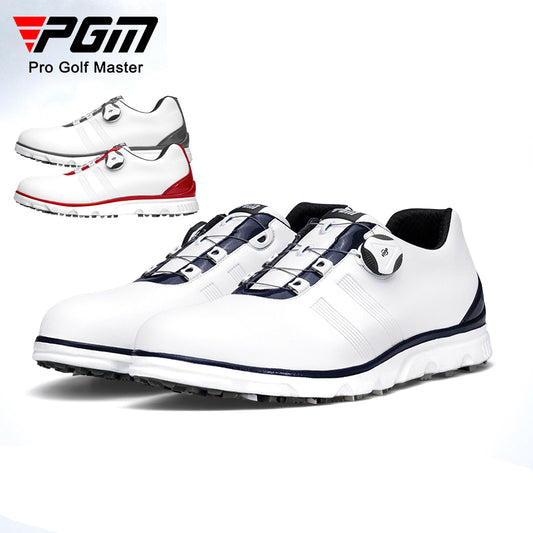 PGM XZ164 custom golf shoe non slip auto lacing waterproof spikes golf shoes