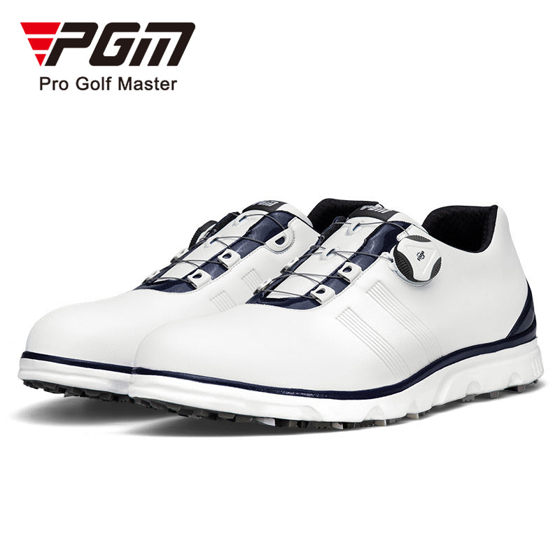 PGM XZ164 custom golf shoe non slip auto lacing waterproof spikes golf shoes