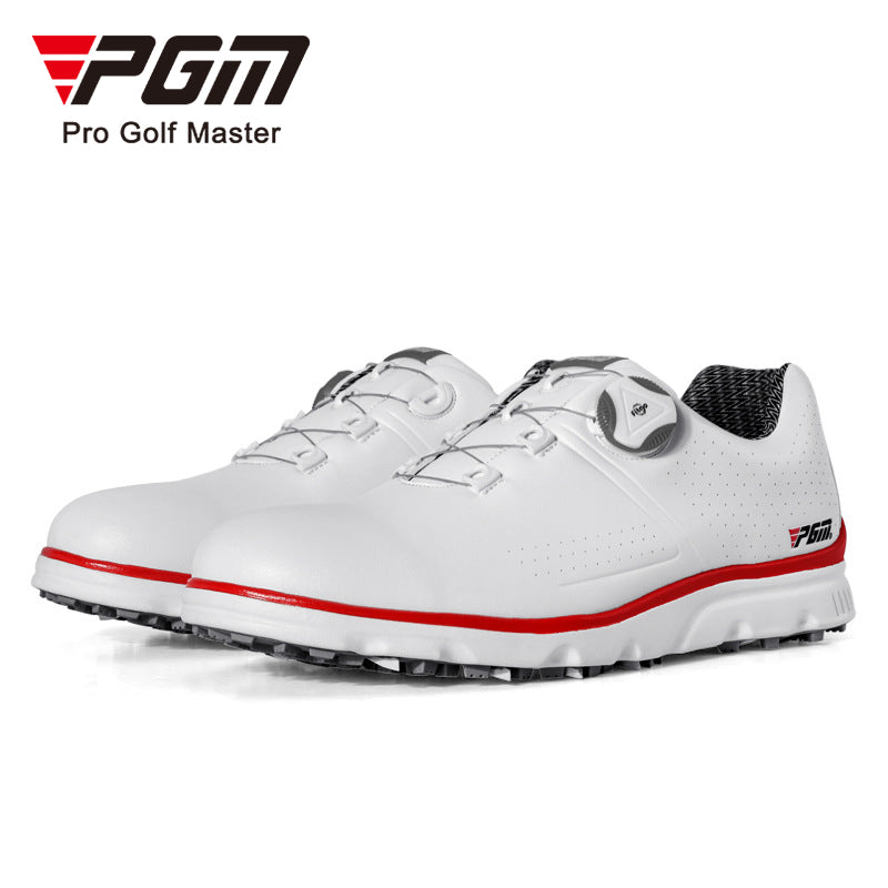 PGM XZ166 white mens golf shoes waterproof spike less golf shoes