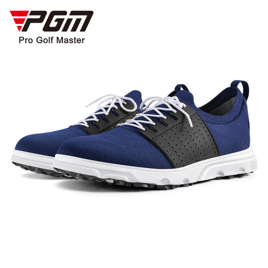 PGM XZ183 breathable mesh custom spike less golf shoes men