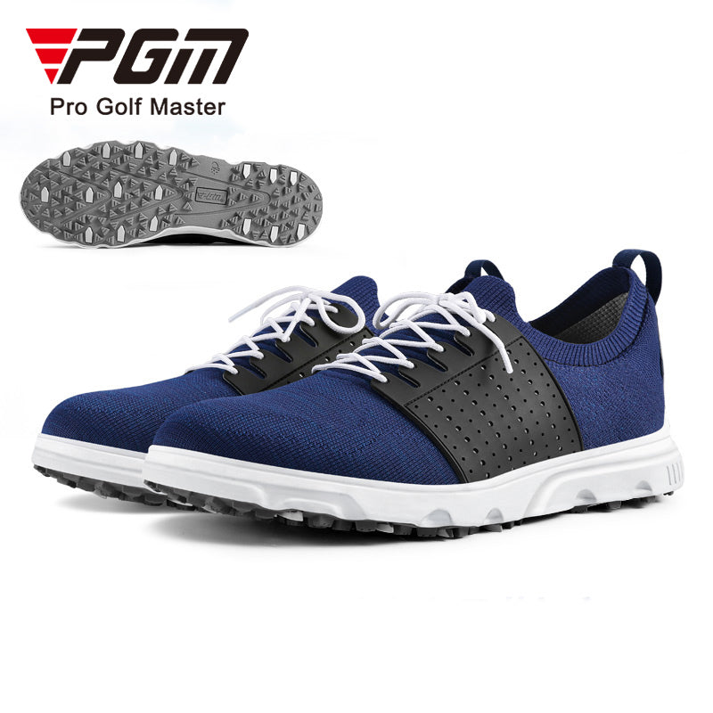 PGM XZ183 breathable mesh custom spike less golf shoes men