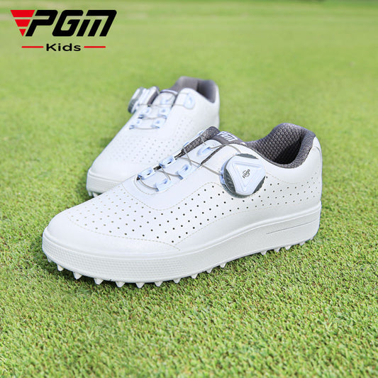 PGM XZ229 kids golf ball shoes waterproof 2022 spike less golf shoes