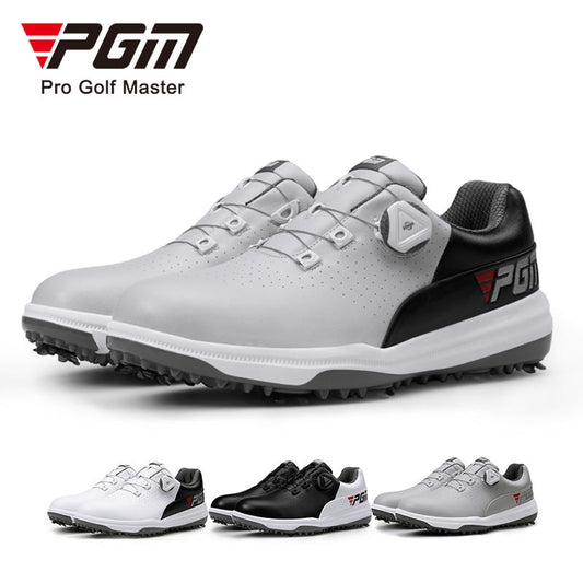 PGM XZ235 waterproof mens premium golf shoes rubber premium grade leather golf shoes