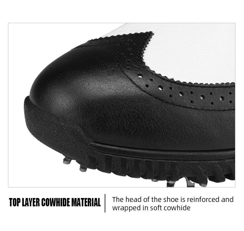 PGM XZ240 genuine leather sport shoes de golf shoes vintage activity spike men waterproof golf shoes
