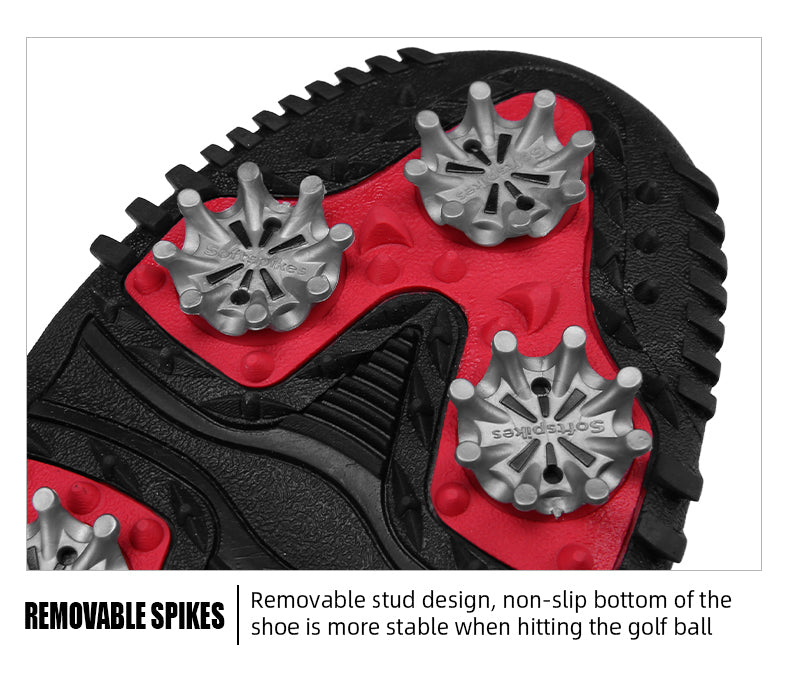 PGM XZ240 genuine leather sport shoes de golf shoes vintage activity spike men waterproof golf shoes