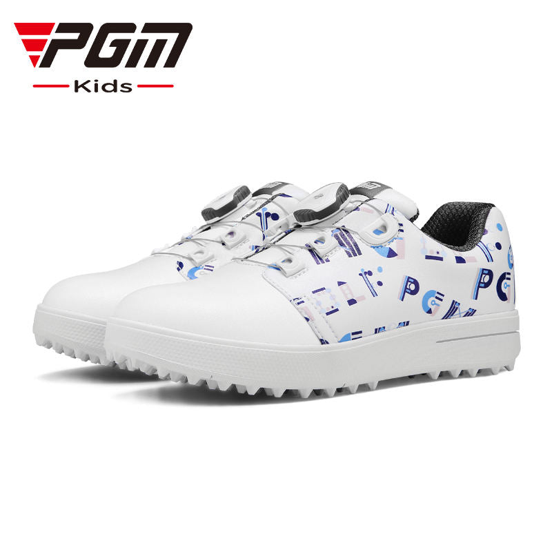 PGM XZ241 premium grade golf shoes customizable kids high end golf shoes