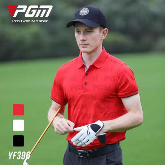 PGM YF396 branded quick dry quality short sleeve abbigliamento golf polyester tshirt polo custom golf shirts for man