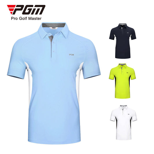 PGM YF399 mens blank logo golf polos shirts breathable golf polo shirt