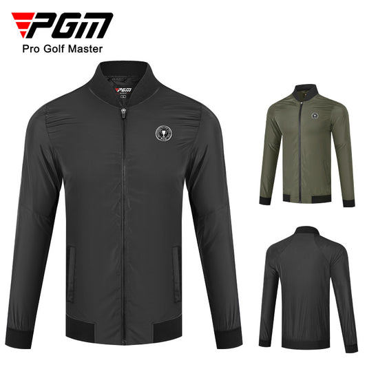 PGM YF439 men waterproof breathable outdoor warm golf jacket with logo