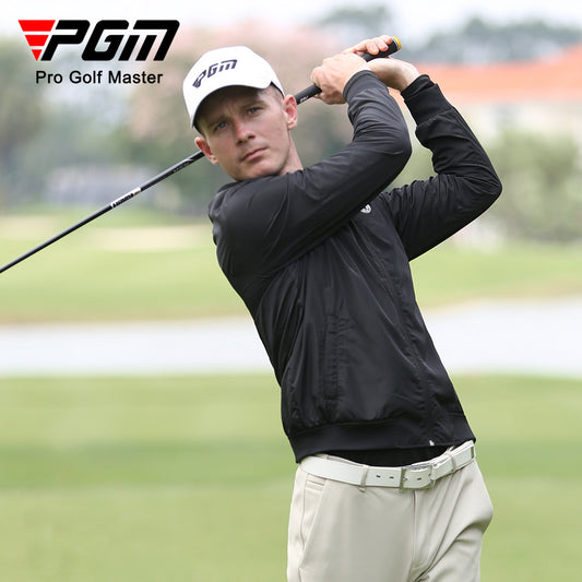 PGM YF439 men waterproof breathable outdoor warm golf jacket with logo