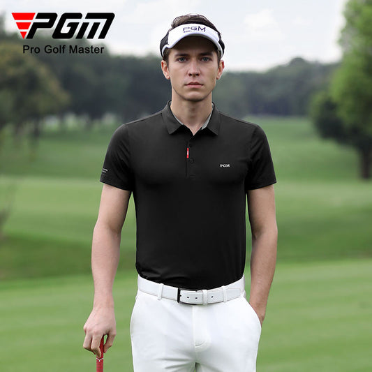 PGM YF463 custom logo golf performance polo shirts men cool golf polo