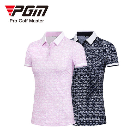 PGM YF469 golf polo stretchy high quality causal golf polo shirts for ladies