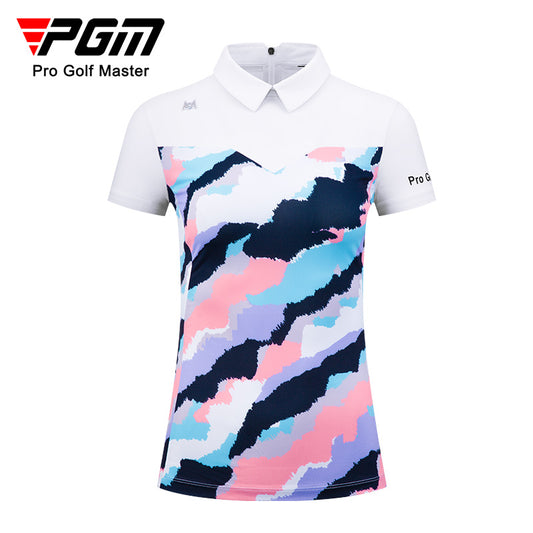 PGM YF483 womens short sleeve modern golf polo fully custom luxury golf polo