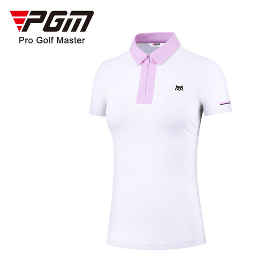 PGM YF511 custom golf tshirts polo shirt polyester spandex golf polo for women