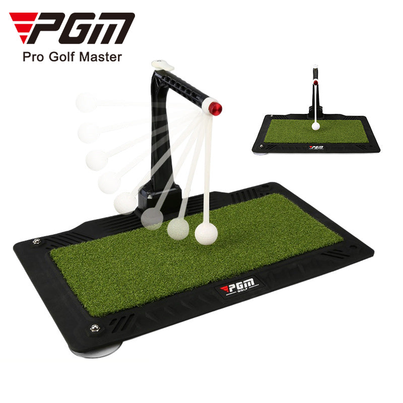 PGM HL007 adjustable height golf trainer swing mat practice aid indoor