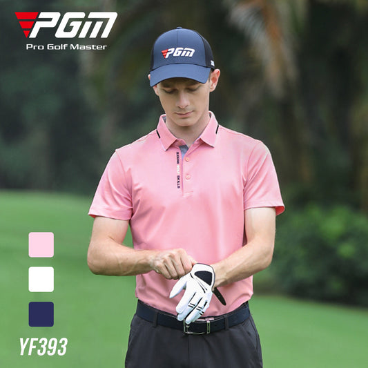 PGM YF393 quick dry golf polo shirt men short sleeve plain golf polo shirt