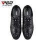 PGM XZ204 slip on golf shoes men 2022 genuine leather waterproof golf shoe