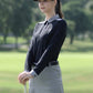 PGM YF438 women long sleeve custom golf polo luxury ladies golf polo shirt