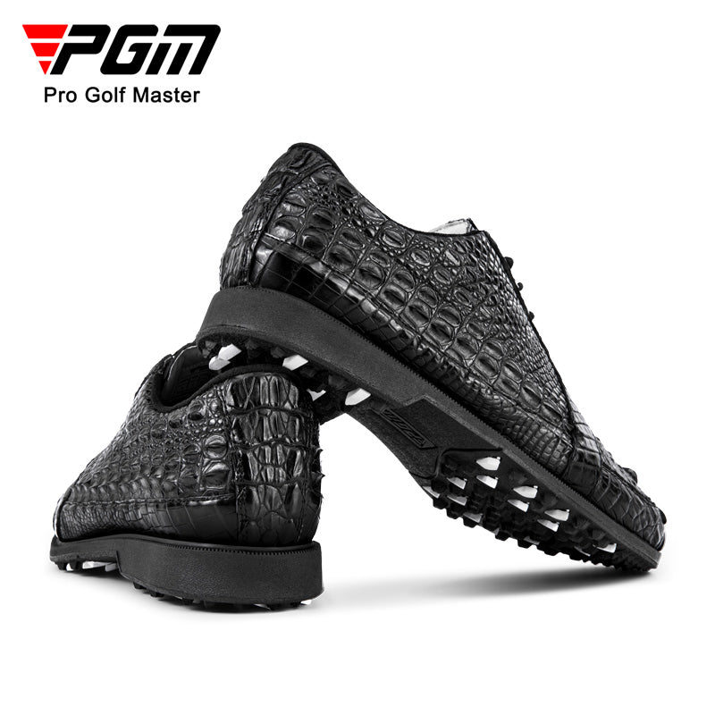 PGM XZ204 slip on golf shoes men 2022 genuine leather waterproof golf shoe