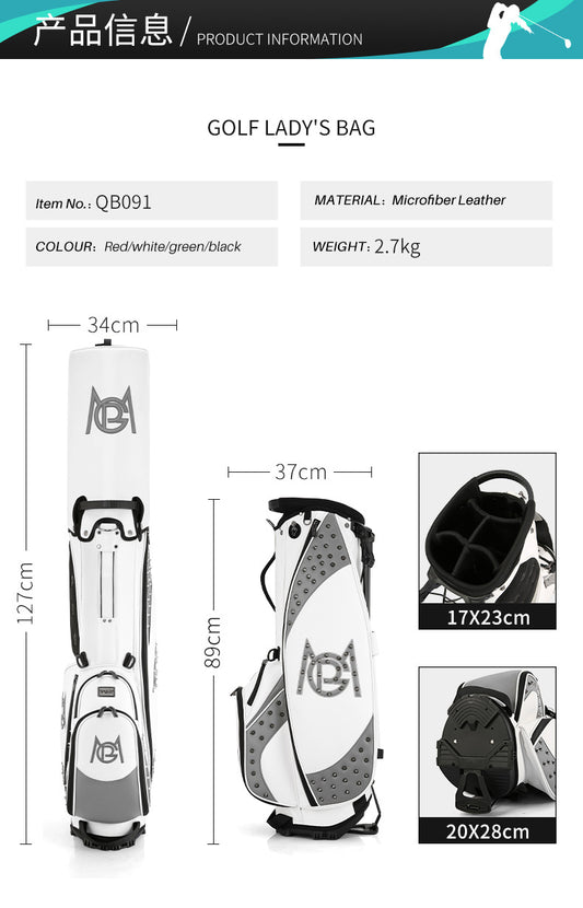 PGM QB091 lightweight sunday golf stand bag waterproof custom golf bag with stand