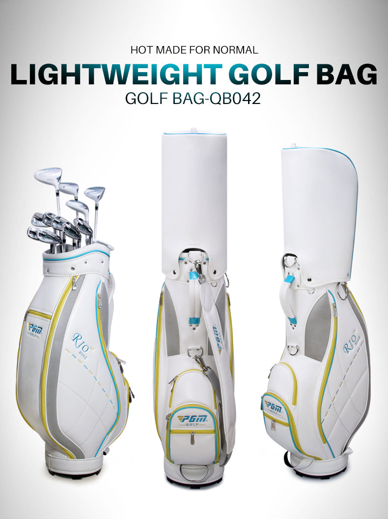 PGM QB042 Woman PU Golf Cart Bag Waterproof Lightweight Staff Golf Bag