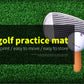 PGM DJD005 dual grass golf practice swing mat portable golf hitting mat