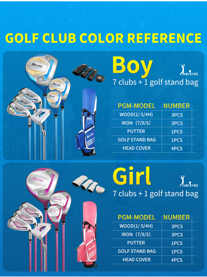 MO EYES JRTG008 boys golf set clubs teenager junior complete golf club sets