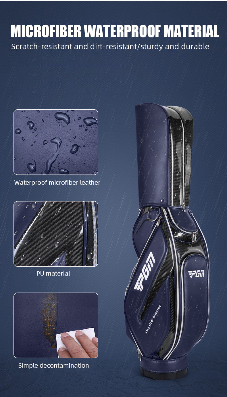 PGM QB108 high quality PU tour golf bags durable waterproof golf staff bag