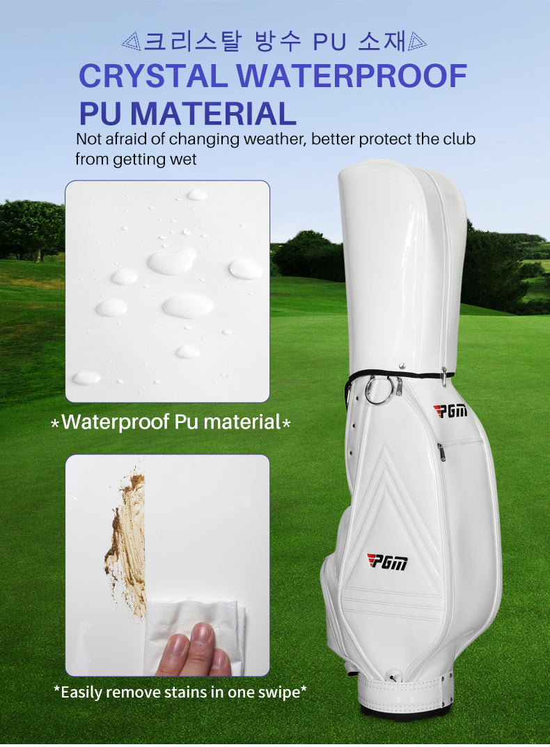 PGM QB085 wholesale 5 divider 14 way ladies golf cart bag blank custom waterproof golf bag