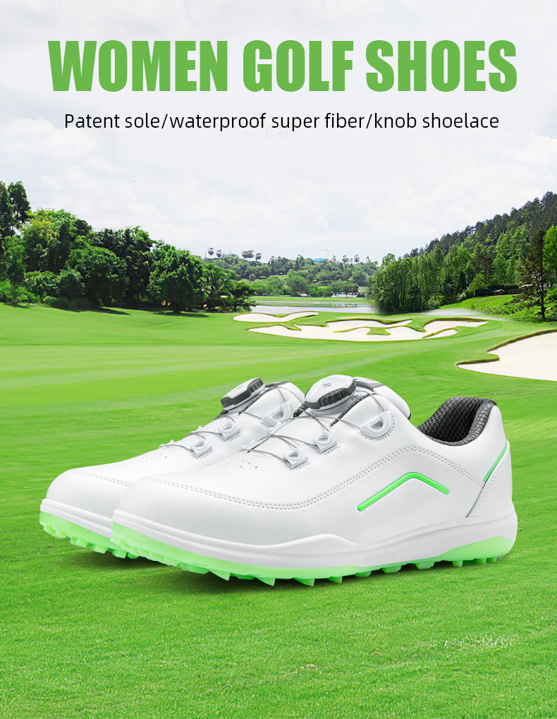 PGM XZ247 microfiber leather luxury golf shoes women oem