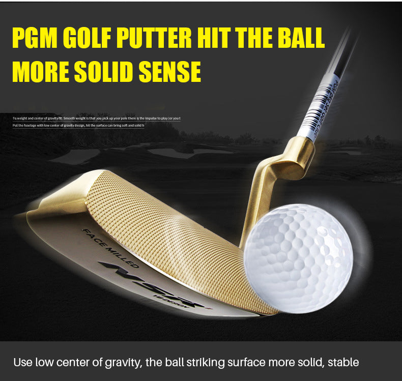 PGM TUG013 steel high quality cnc milled golf putter practice gold golf putter