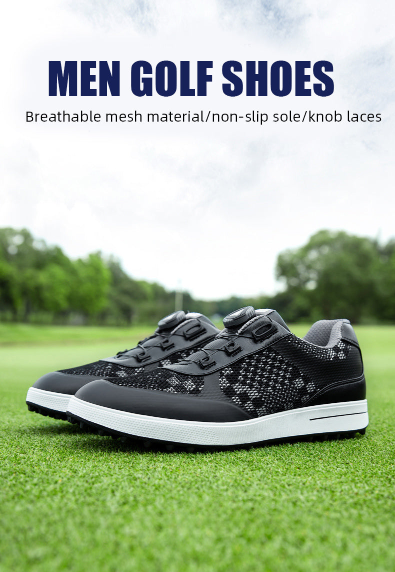 PGM XZ224 auto lacing manufacturer golf ball shoes spike less mesh golf shoes