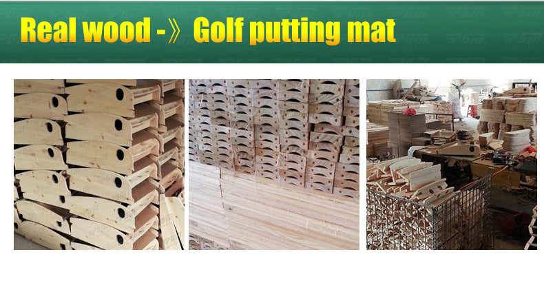 PGM TL013 golf putting mat high quality return wood portable green mat auto ball return golf putting matHot sale products