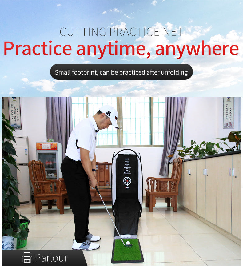 PGM LXW017 indoor home foldable portable golf chipping practice net
