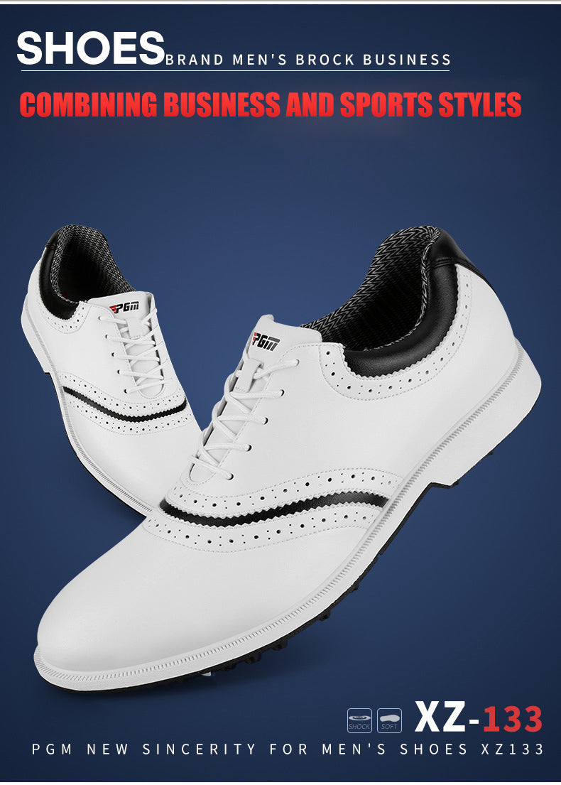 PGM XZ133 Men Microfibre PU Golf Shoes Waterproof Golf Shoes Fashion Comfortable Golf Shoes